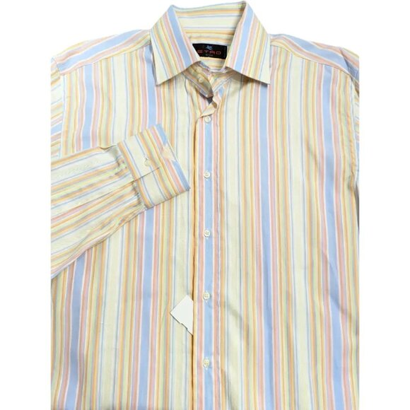 Etro Milano Cotton Button Down Shirt Sz M (41) Italy NWT $245 - Picture 5 of 5